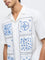 ETA White Printed Relaxed-Fit Cotton Shirt