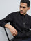 Ascot Black Relaxed-Fit Suede Bomber Jacket