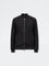 Ascot Black Relaxed-Fit Suede Bomber Jacket