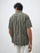 ETA Olive Striped Relaxed-Fit Cotton Shirt
