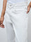 Nuon White Slim-Fit Mid-Rise Jeans