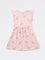 HOP Kids Girls Light Pink Printed A-Line Cotton-Blend Dress