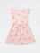HOP Kids Girls Light Pink Printed A-Line Cotton-Blend Dress
