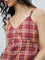 Bombay Paisley Dark Pink Embroidered Cotton Top