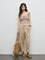 Bombay Paisley Beige Paisley Printed Cotton Top