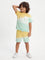 HOP Kids Boys Multicolour Tie-Dye Pattern Cotton T-Shirt and Shorts Set