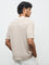 ETA Taupe Textured Relaxed-Fit T-Shirt