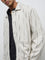 ETA Light Beige Printed Relaxed-Fit Cotton Jacket
