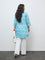 Diza Blue Botanical Printed Tunic