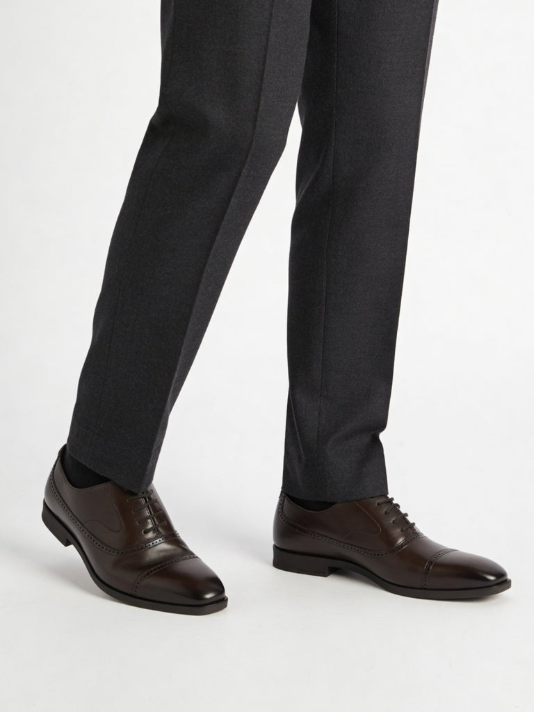 SOLEPLAY Dark Brown Oxford Shoes