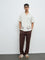 ETA Off-White Floral Embroidered Relaxed-Fit Cotton Shirt