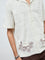 ETA Off-White Floral Embroidered Relaxed-Fit Cotton Shirt