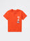 HOP Kids Boys Orange Graphic Design Cotton T-Shirt