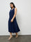 Gia Dark Blue Denim A-Line Dress