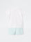 2-Piece HOP Baby Boys White Printed Cotton Set