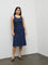 Gia Dark Blue Denim A-Line Dress