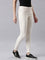 Women Solid Cream Super Stretch Jeggings