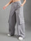 Ebony Grey Cargo Pants