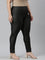 Women Black Slip On Knit Jeggings