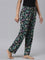 Women Printed Blacks Woven Viscose Lounge Pants