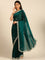 Green shimmer tissue saree with cut Dana & Swarovski embroidery