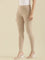 Dark Beige Cotton Stretch Ankle Length Leggings