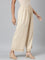 Women Solid Light Beige Mid Rise Linen Wide Pant