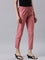 Women Solid Dusty Rose Cotton Pencil Pant