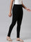 Girls Solid Black Ankle Length Leggings