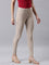 Women Beige Stripe Printed Mid Rise Jeggings