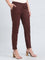 Dark Brown Cotton Cambric Cotton Pants