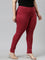 Women Solid Cherry Super Stretch Jeggings