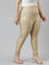 Gold Nylon Stretch Shimmer Churidar