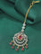 Designer Zirconia Ruby Radiance Maang Tikka