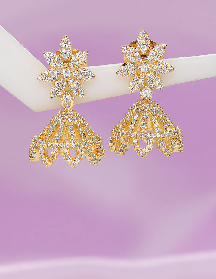Designer Zirconia Royal Radiance Jhumka