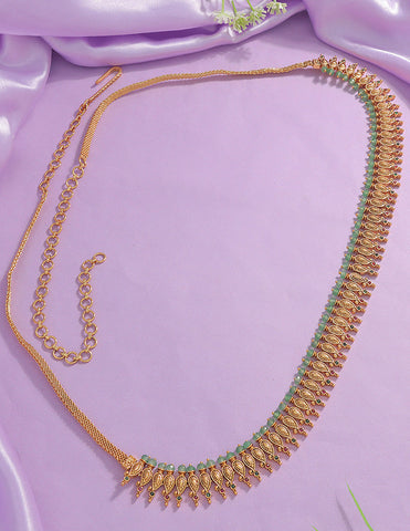 Designer Kempu Mango Shape Chain Vaddanam