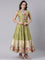 M Green Chanderi one piece long gown