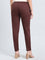 Dark Brown Cotton Cambric Cotton Pants