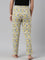 Women Printed Yellow Knit Lounge Pants