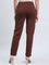 Dark Brown Cotton Stretch Kurti Pants