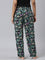 Women Printed Blacks Woven Viscose Lounge Pants