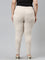 Women Solid Light Beige Super Stretch Jeggings