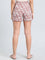 Brown Woven Viscose Printed Lounge Shorts