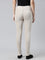 Women Solid Light Beige Mid Rise Corduroy Jeggings