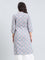 Cotton Geometric Print Straight Kurta