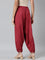 Women Solid Cherry Viscose Harem Pants