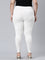 Women Solid Cream Mid Rise Shiny Palazzos