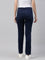 Women Solid Blue Side Stripes Mid Rise Straight Jeans