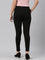 Women Solid Black Stretch Ponte Pants