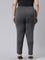 Women Solid Silver Grey Stretch Ponte Pants